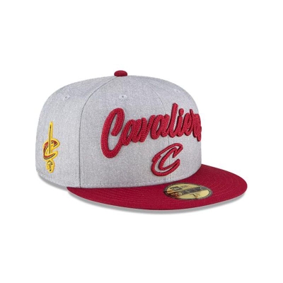 Grey Cleveland Cavaliers Hat - New Era NBA NBA Draft 59FIFTY Fitted Caps USA1048972